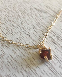 red garnet necklace