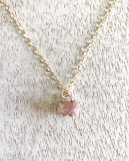 pink tourmaline necklace